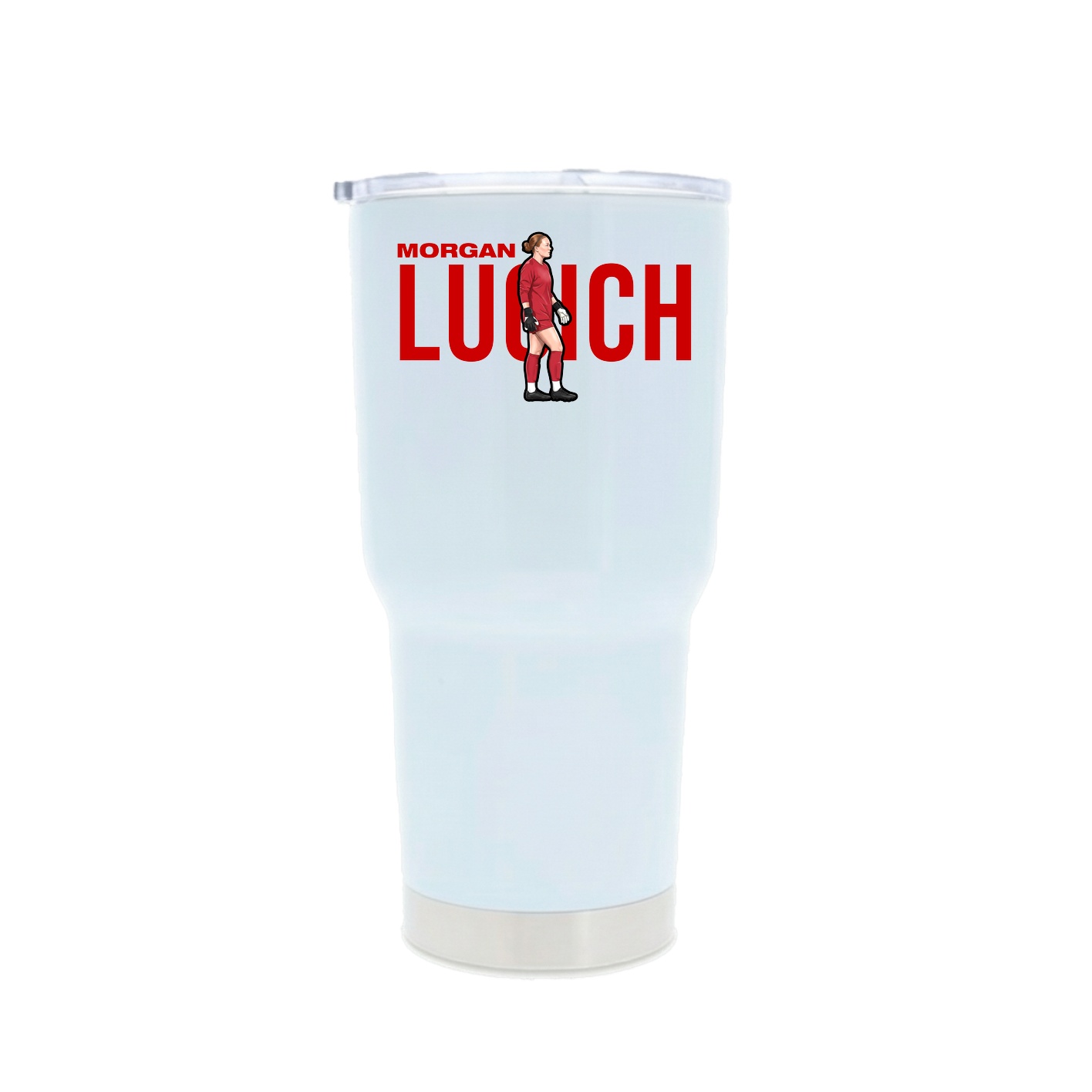 30oz Stainless Steel Tumbler — Player Name in White