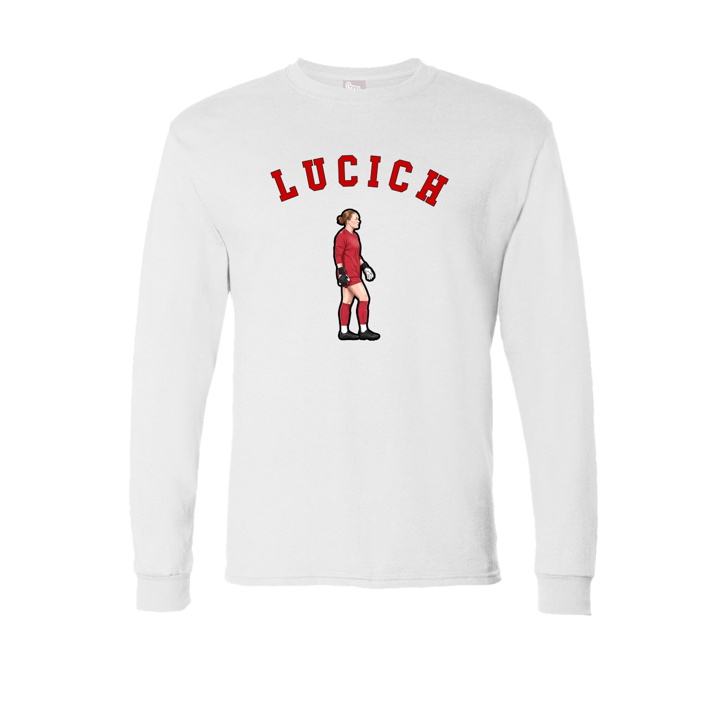 Long Sleeve Tee — Shirsey Arch in White