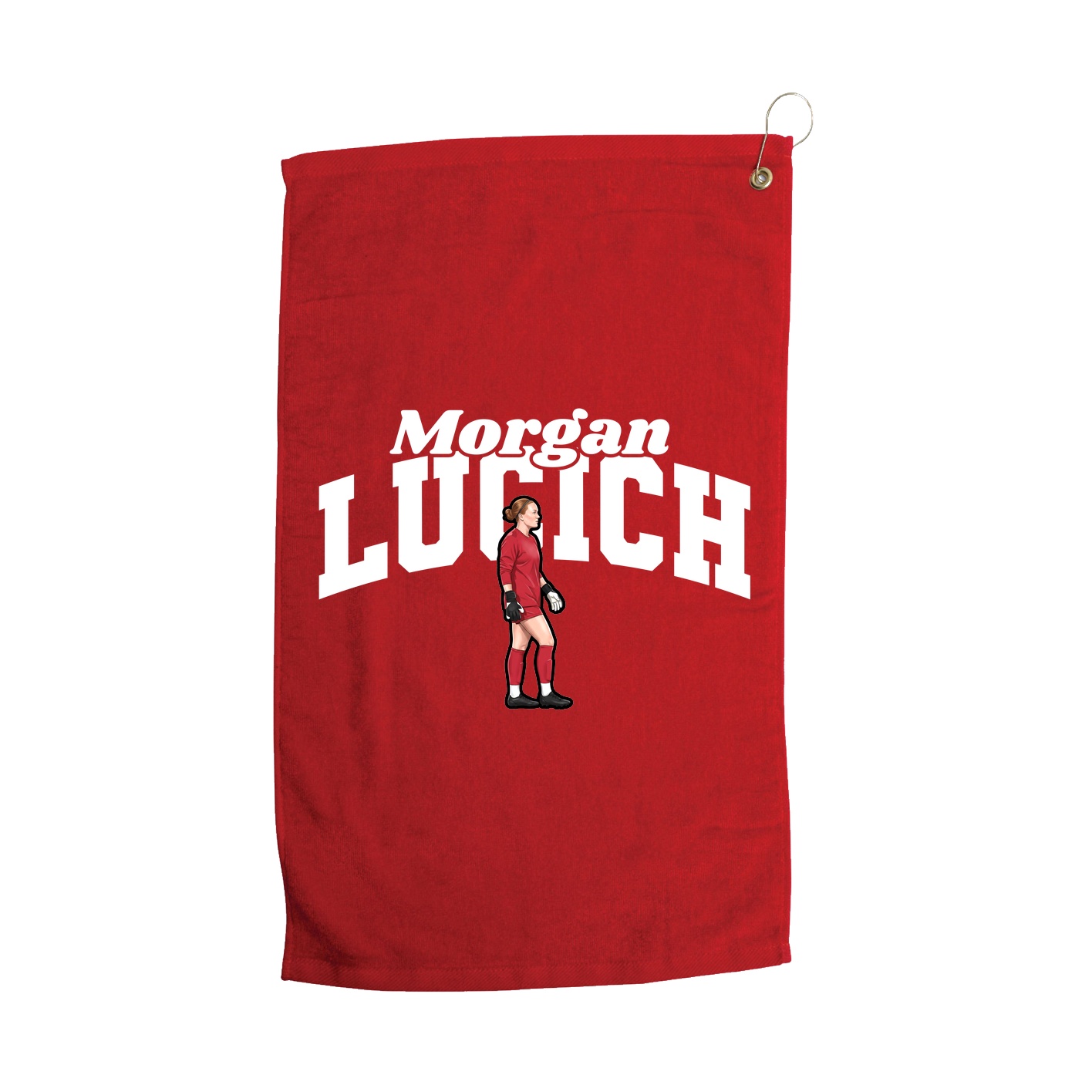 Golf Towel — Signature Arch in Red