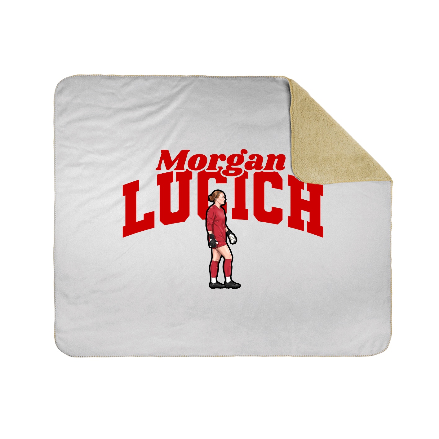 Throw Blanket — Signature Arch in White