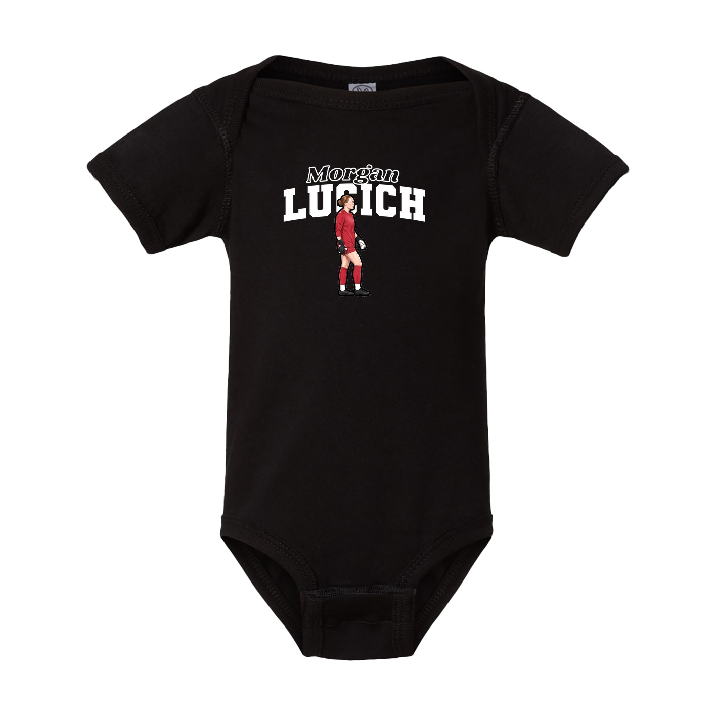 Baby Onesie — Name Arch in Black