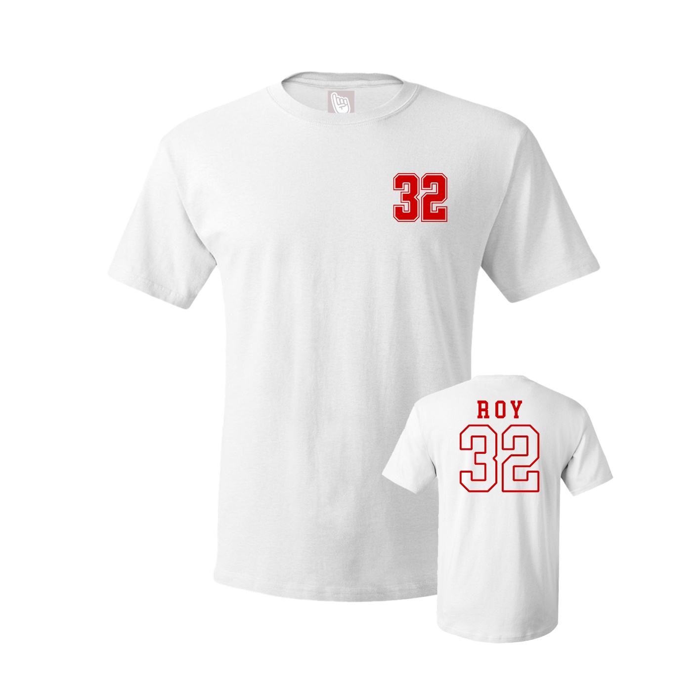 Youth Tee — Chest Back in White