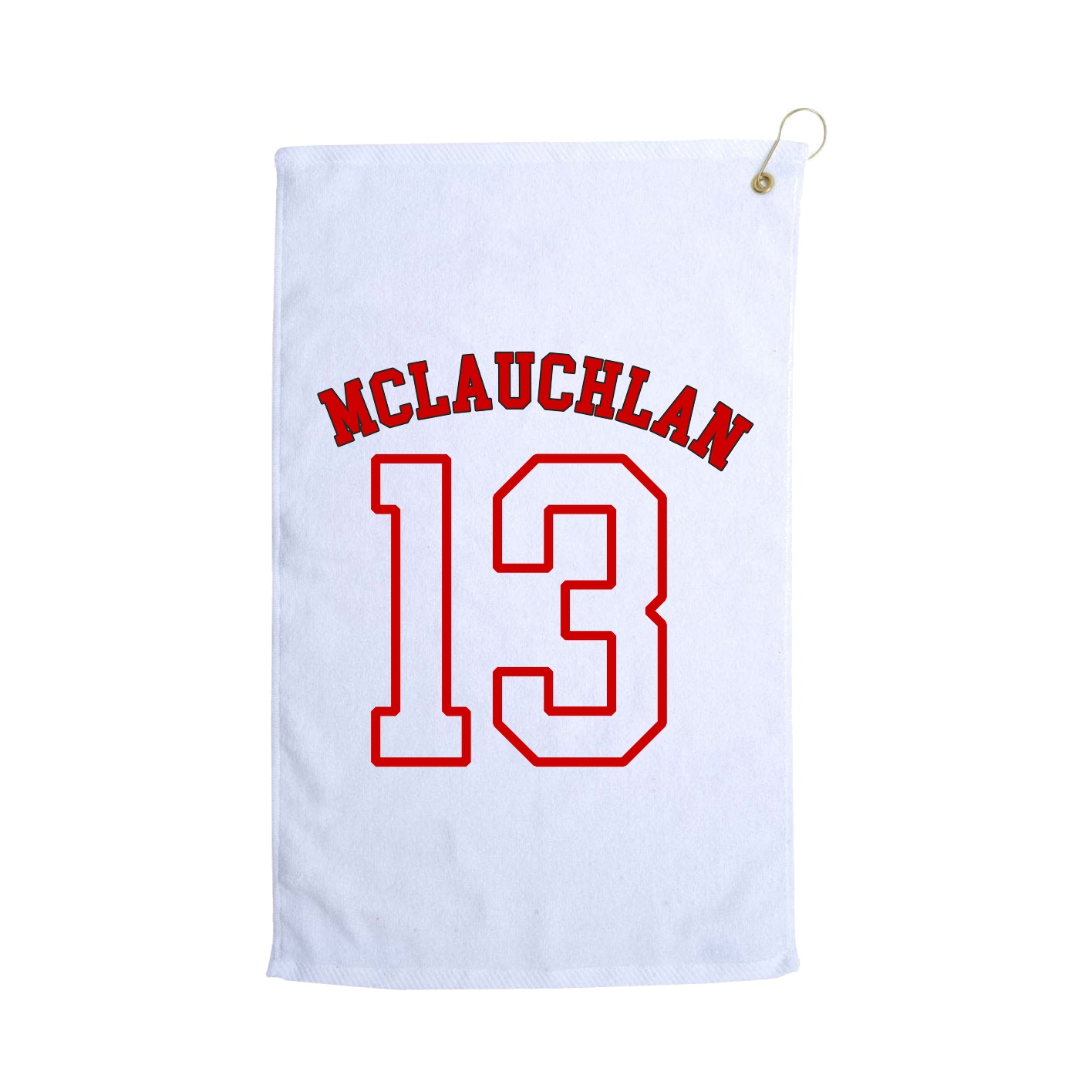 Golf Towel — Shirsey Arch in White