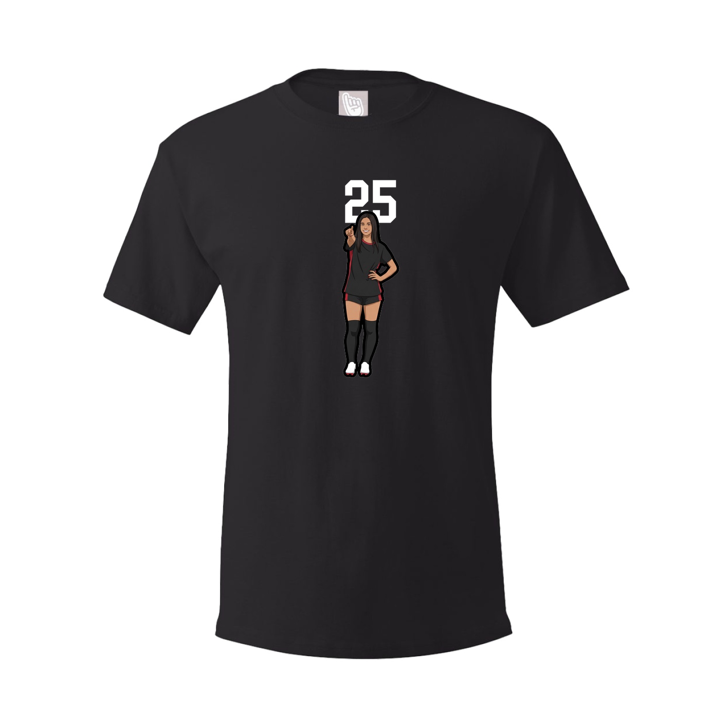 Tee — Number Top in Black