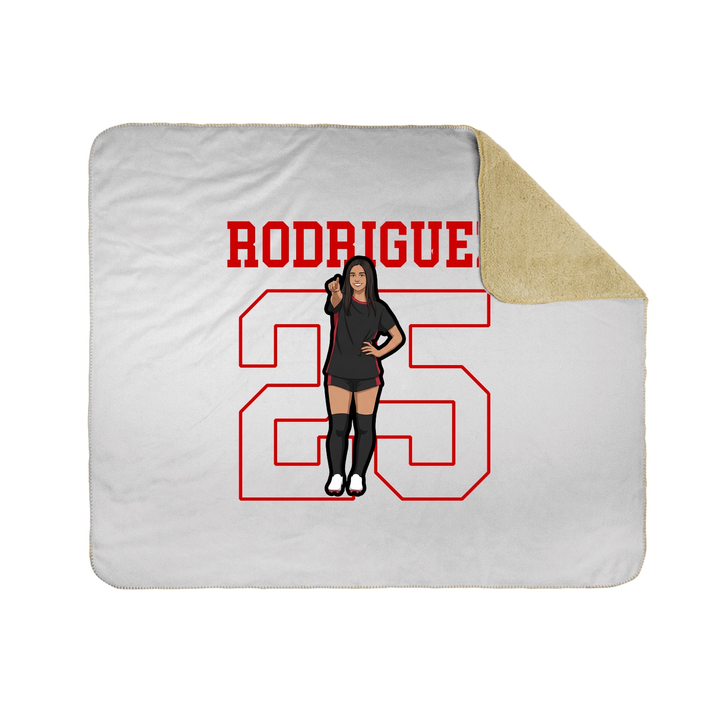 50x60 Sherpa Lined Throw Blanket