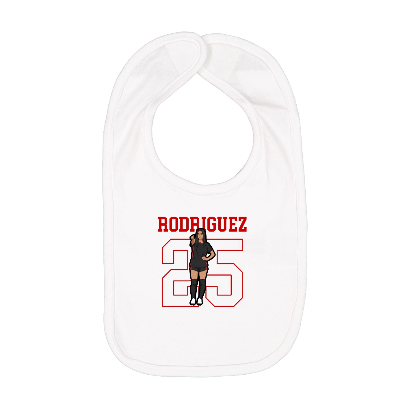 Infant Bib — Shirsey in White