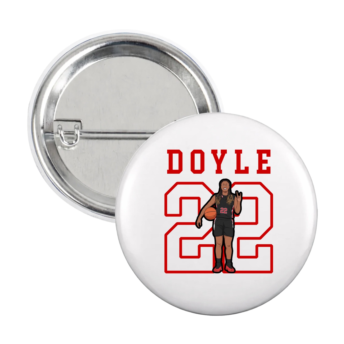 Game Day Button — Shirsey in White