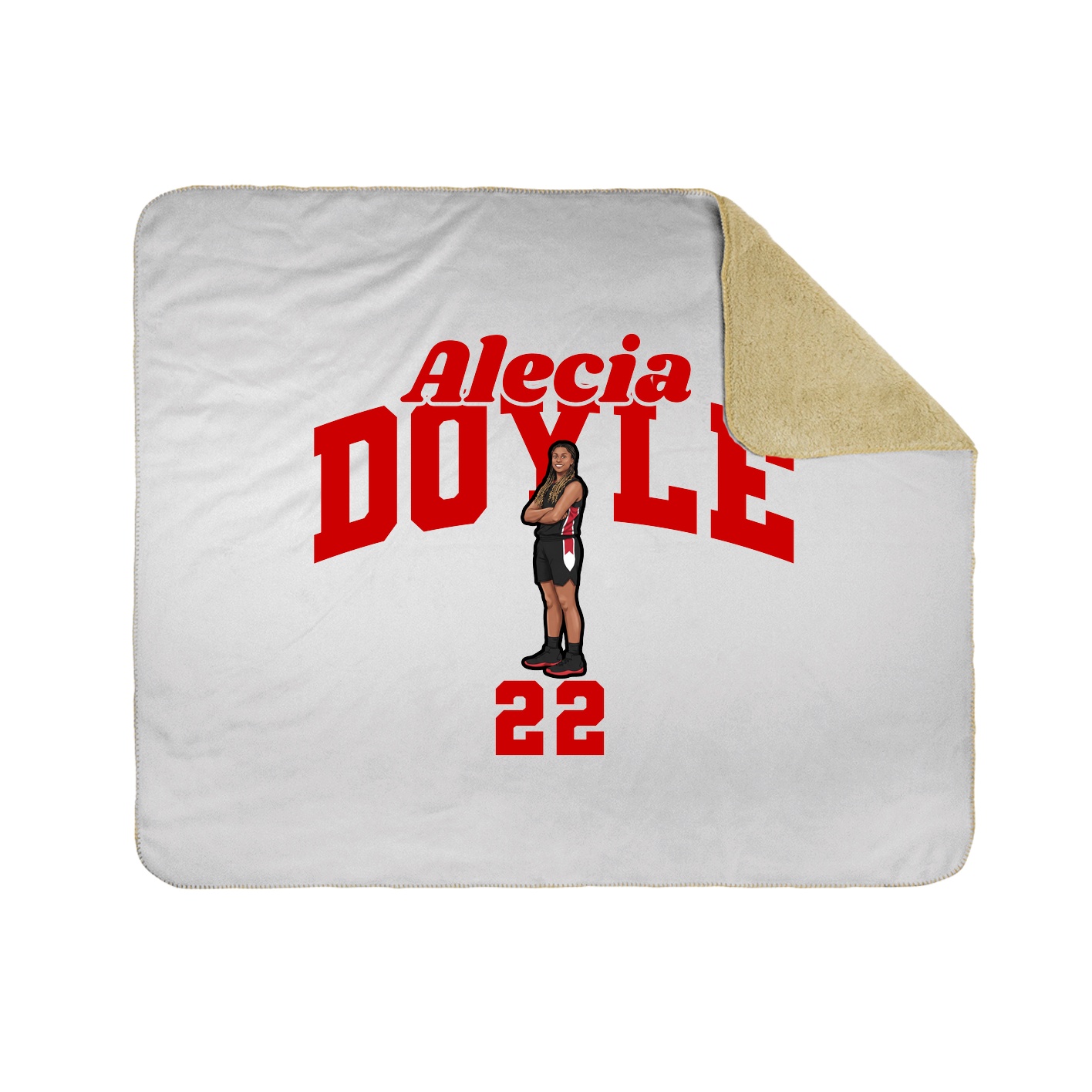Throw Blanket — Signature Arch in White