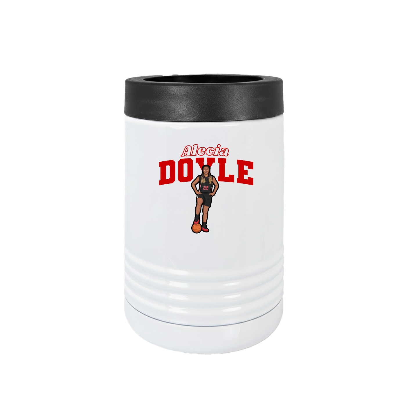 Beverage Holder — Name Arch in White