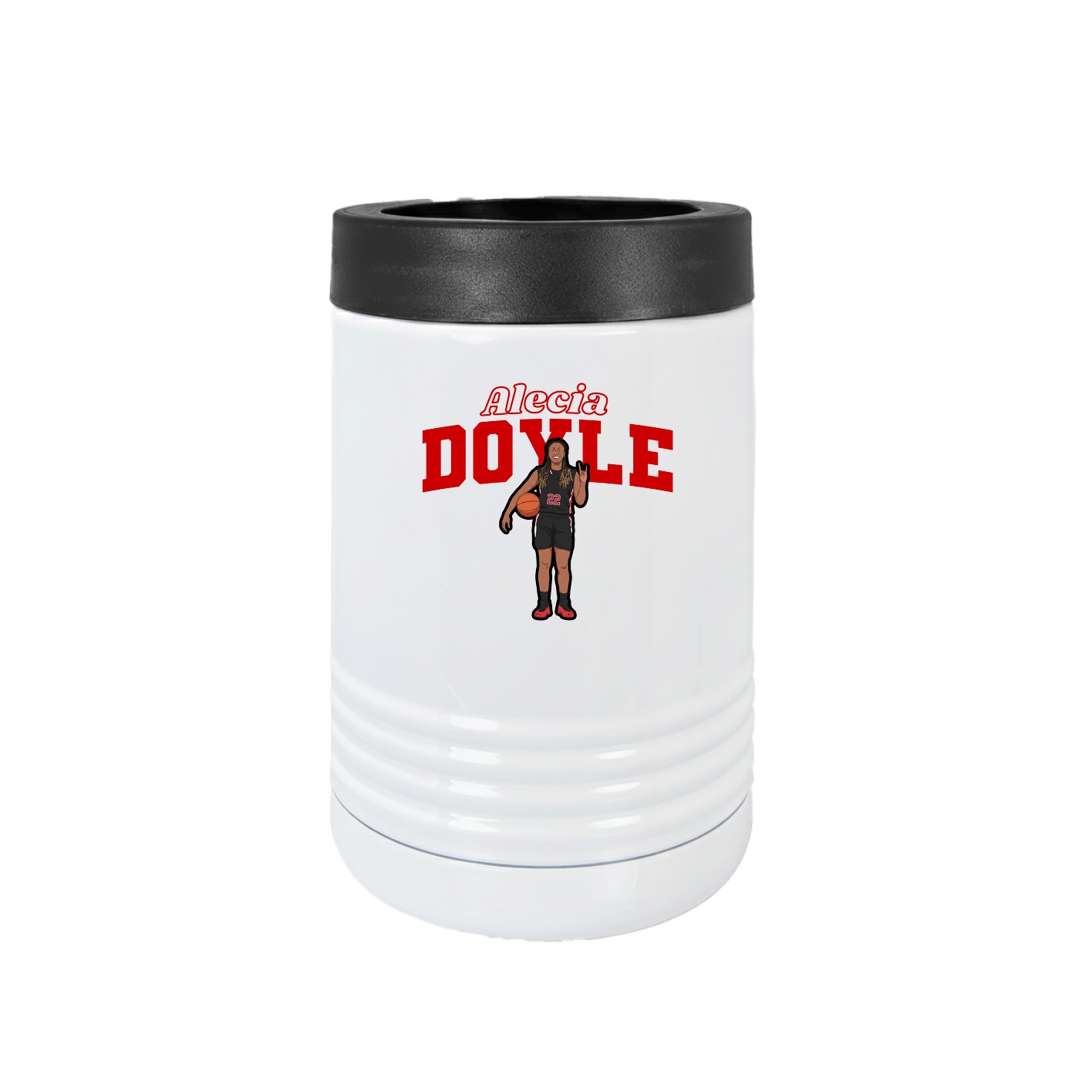 Beverage Holder — Name Arch in White