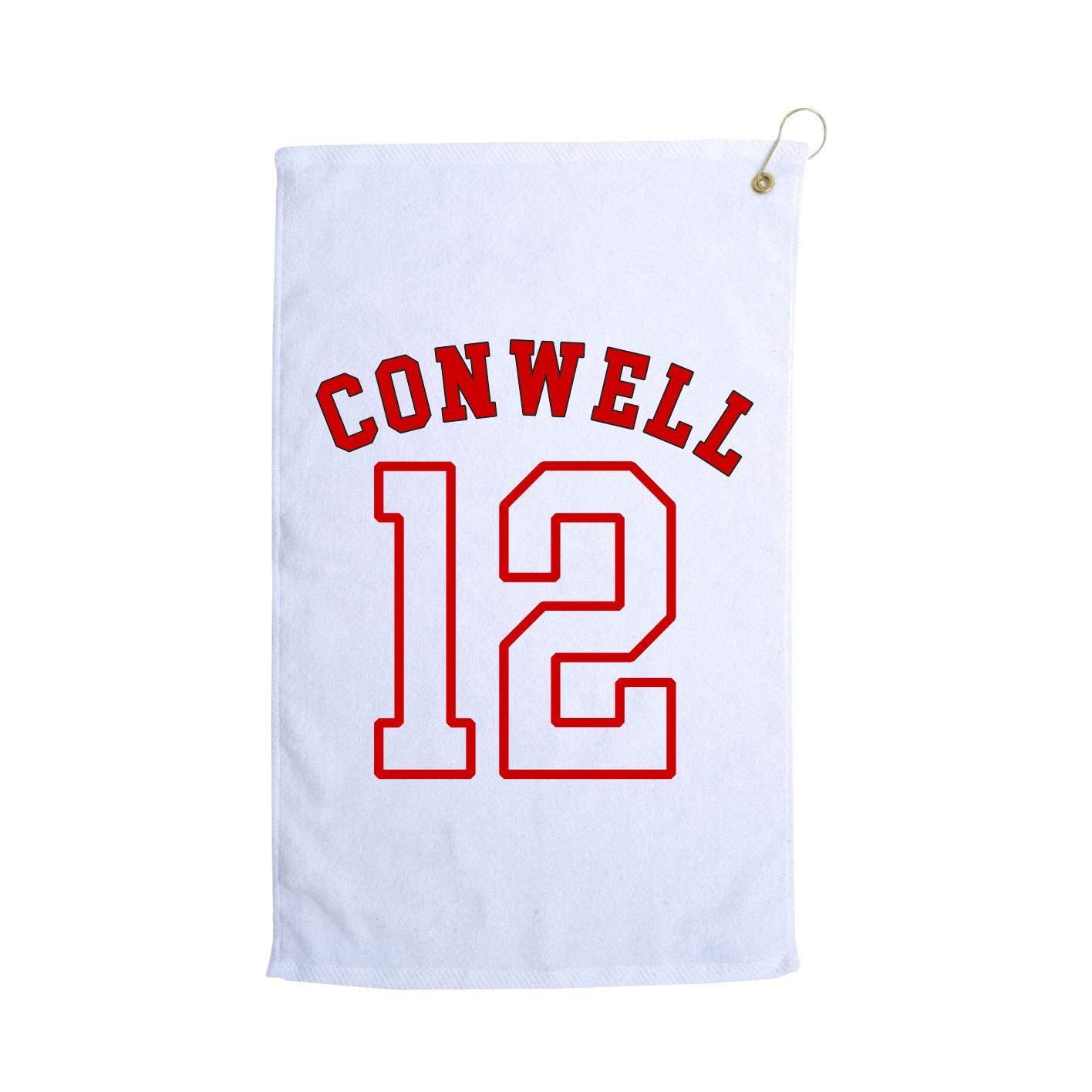 Golf Towel — Shirsey Arch in White