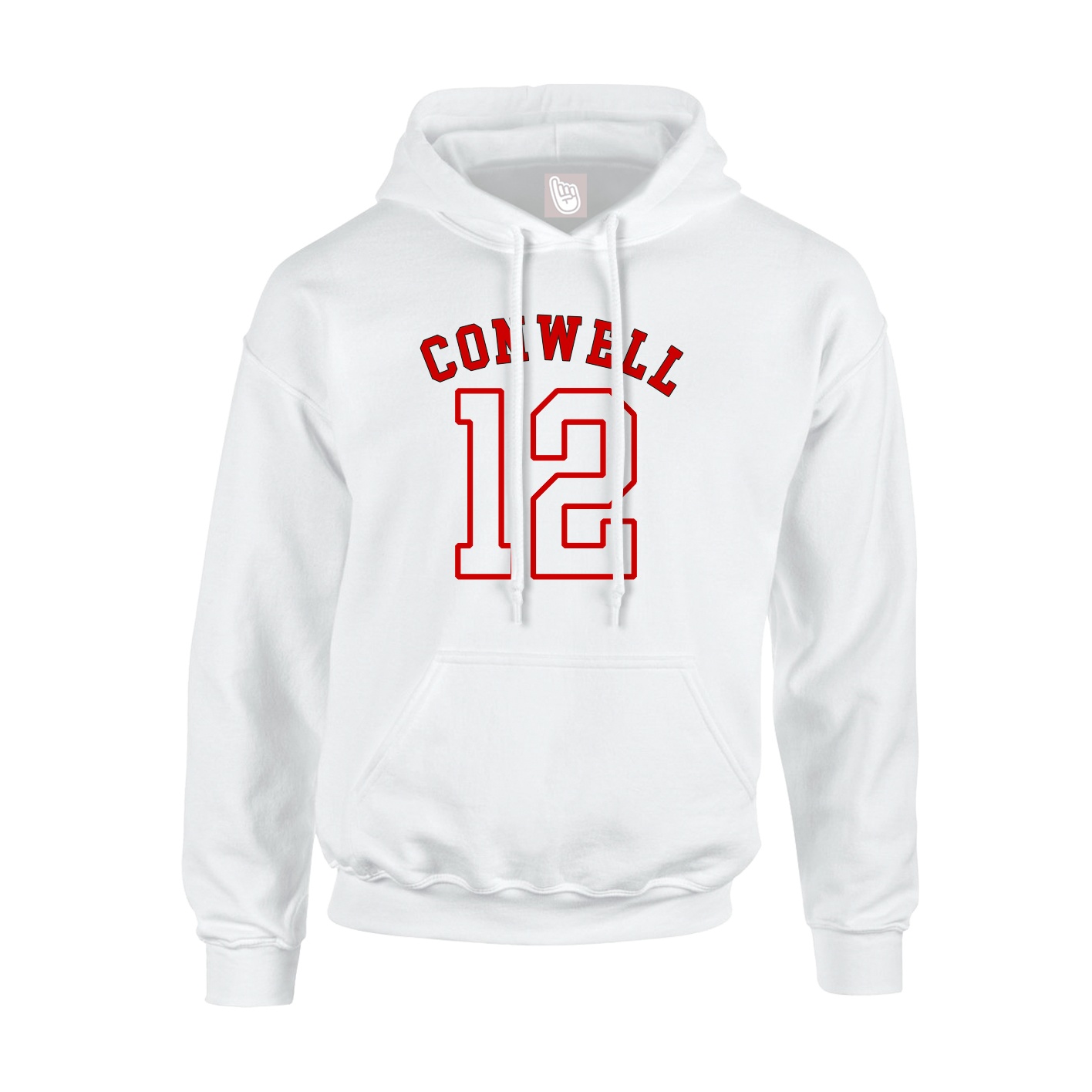 Youth Hoodie — Shirsey Arch in White