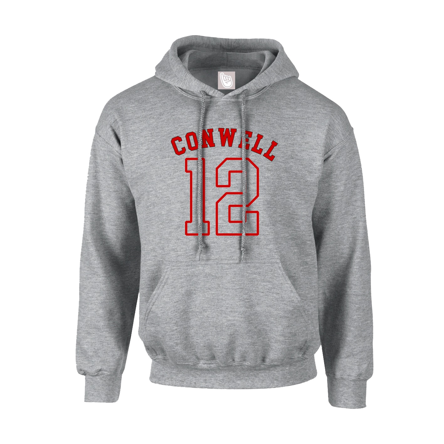 Youth Hoodie — Shirsey Arch in Grey