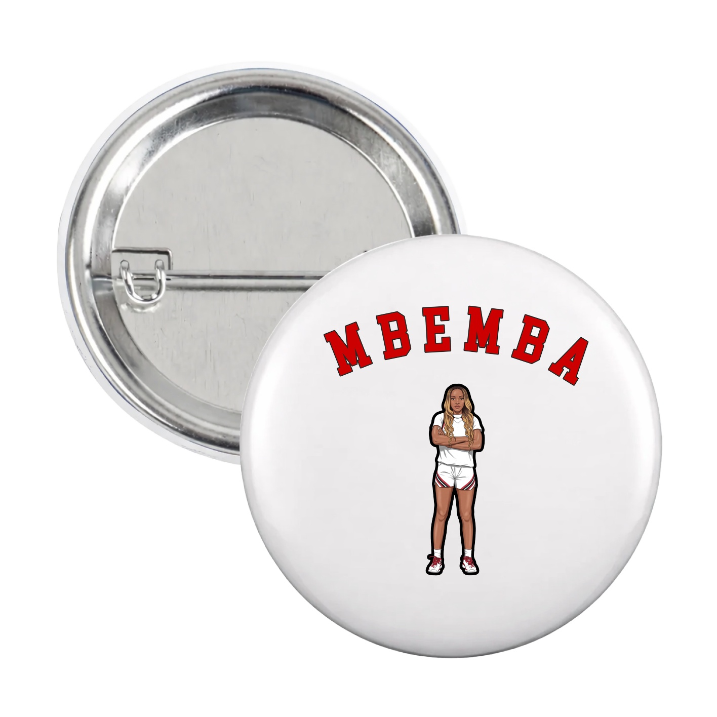 Game Day Button — Shirsey Arch in White
