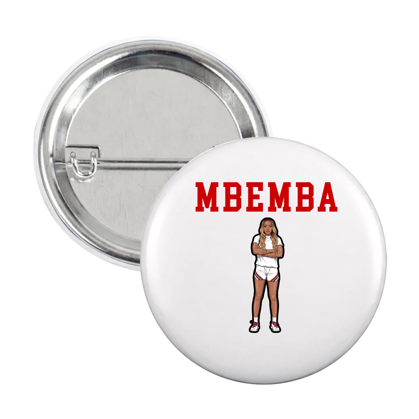 Game Day Button — Shirsey in White