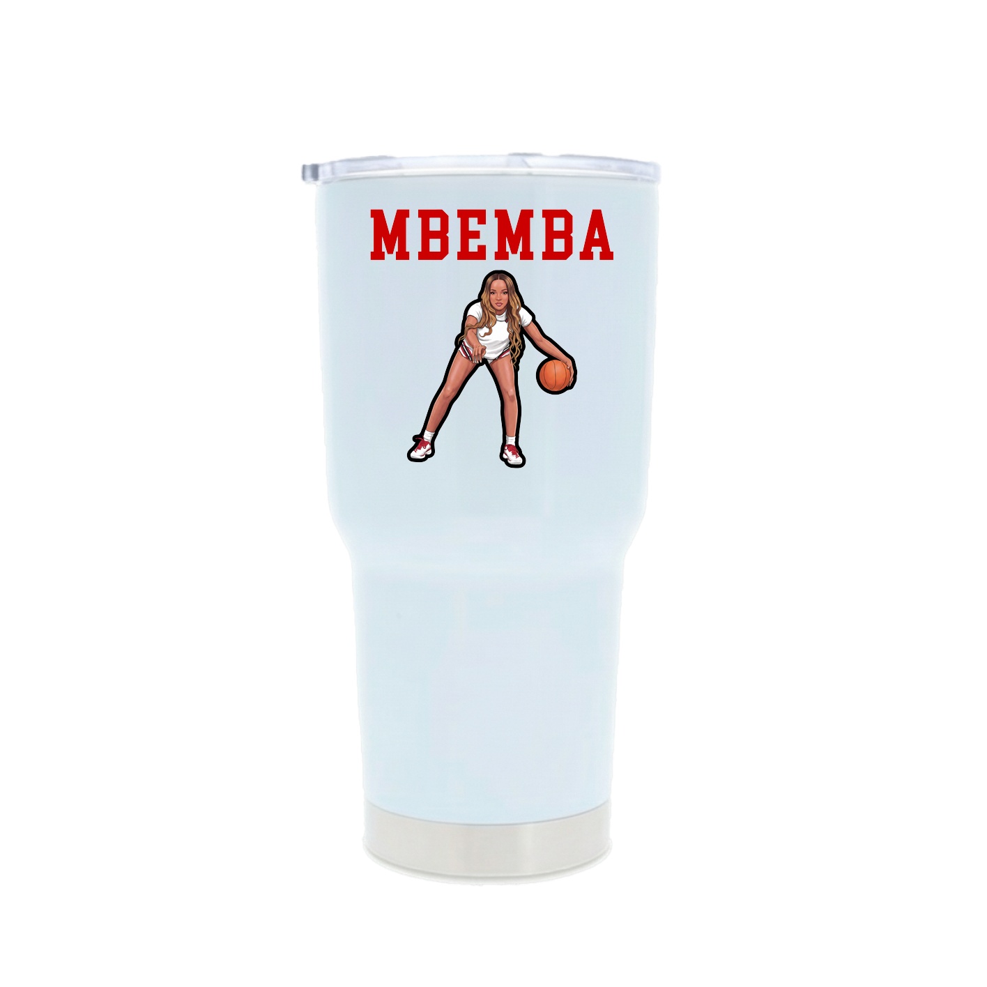 30oz Stainless Steel Tumbler — Shirsey in White