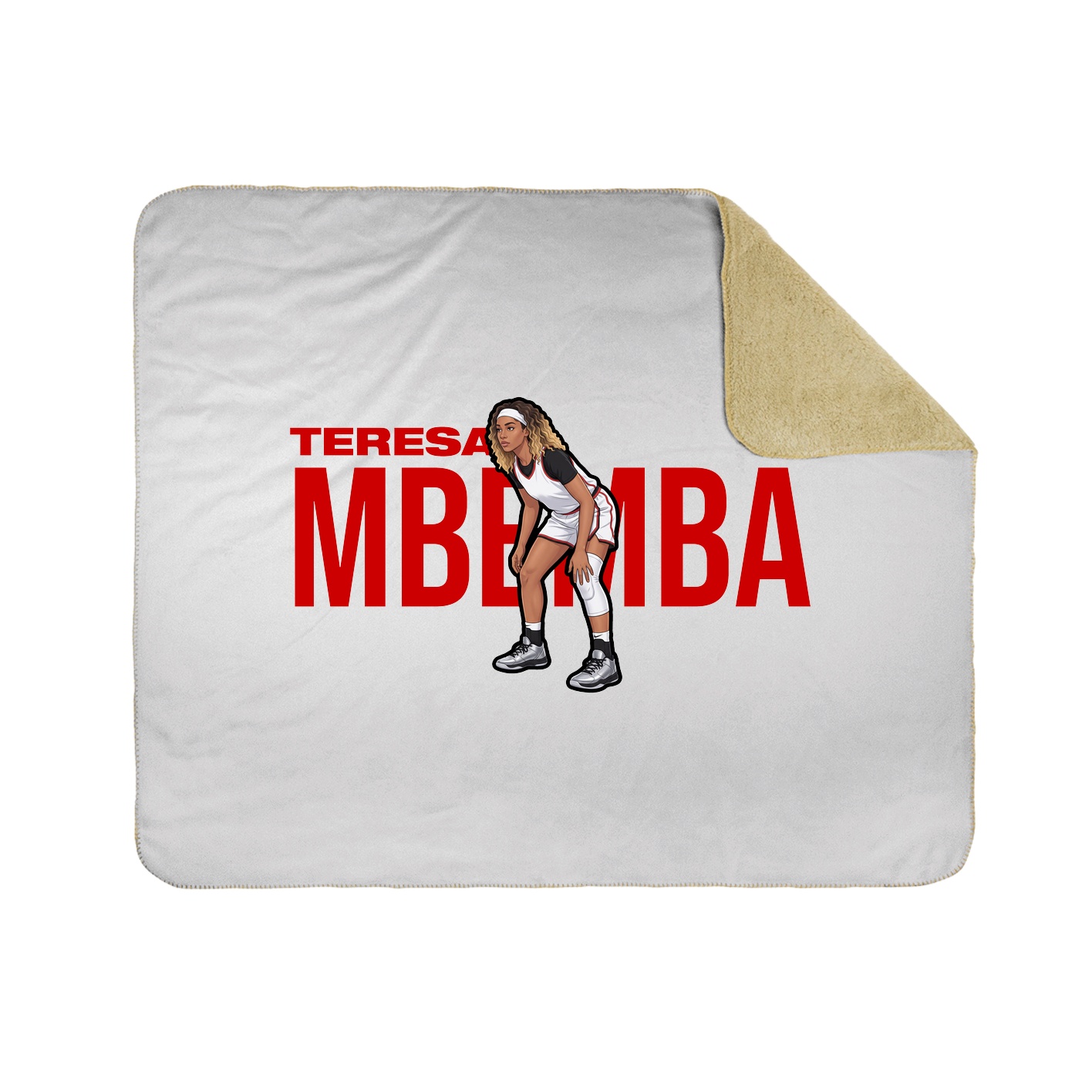 Throw Blanket — Player Name in White