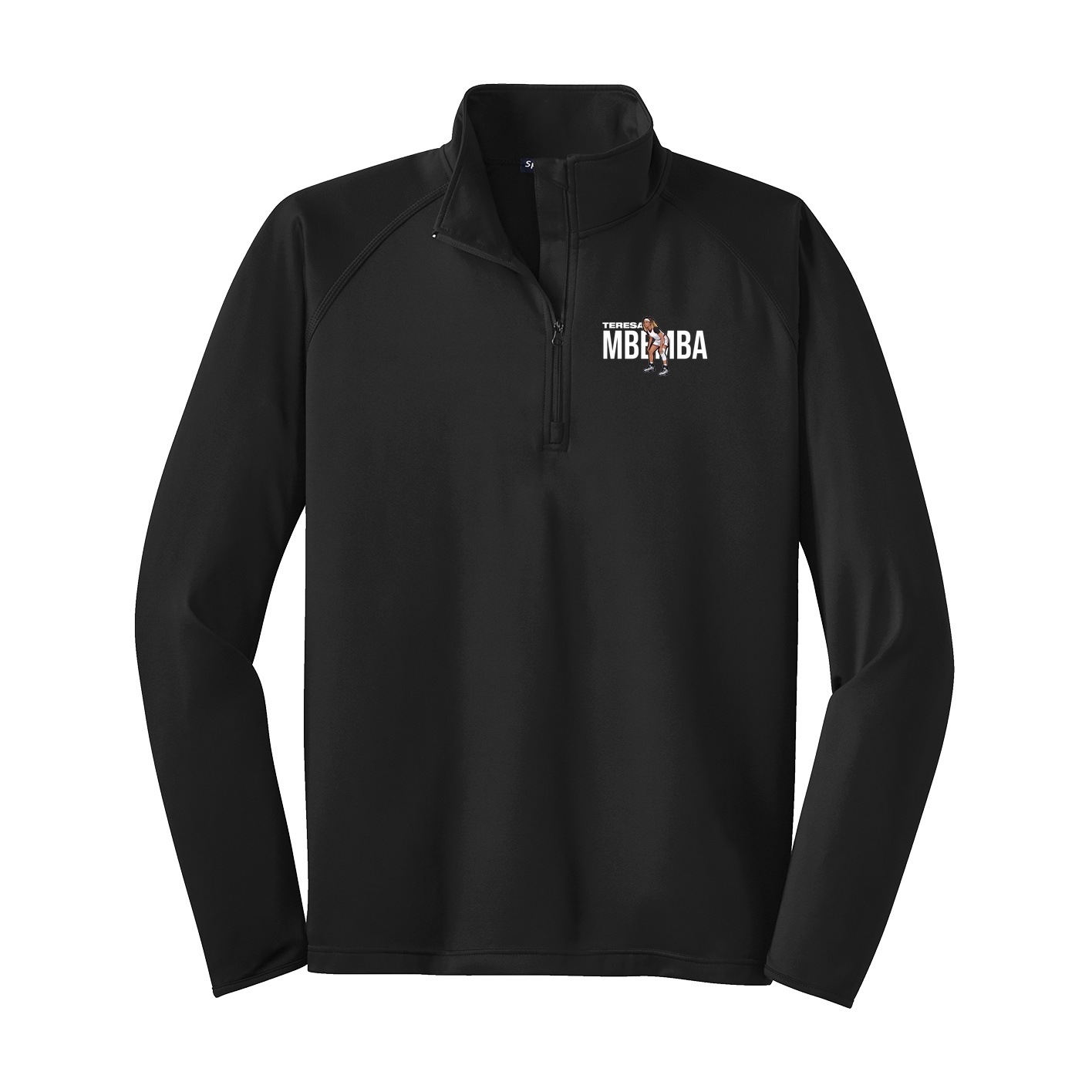 Q-Zip Pullover — Player Name in Black
