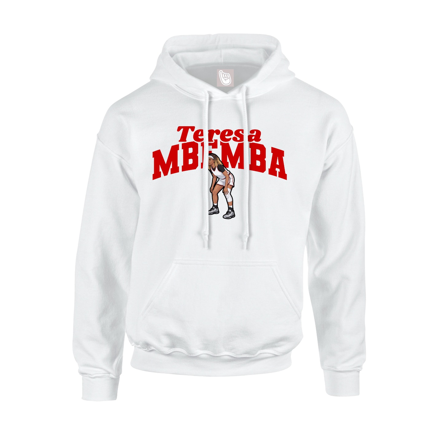 Hoodie — Signature Arch in White