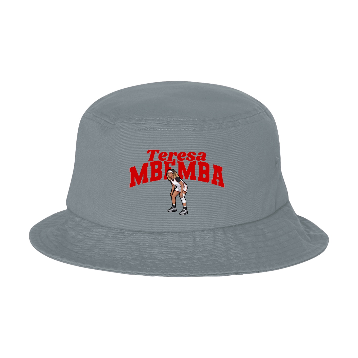 Bucket Cap — Signature Arch in Grey