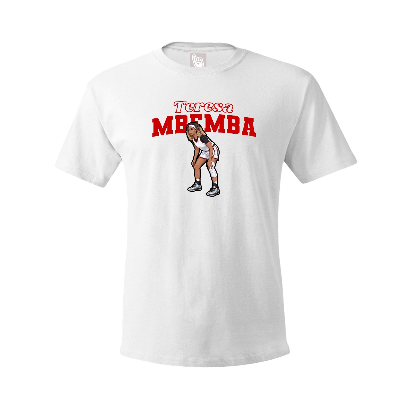 Youth Tee — Name Arch in White