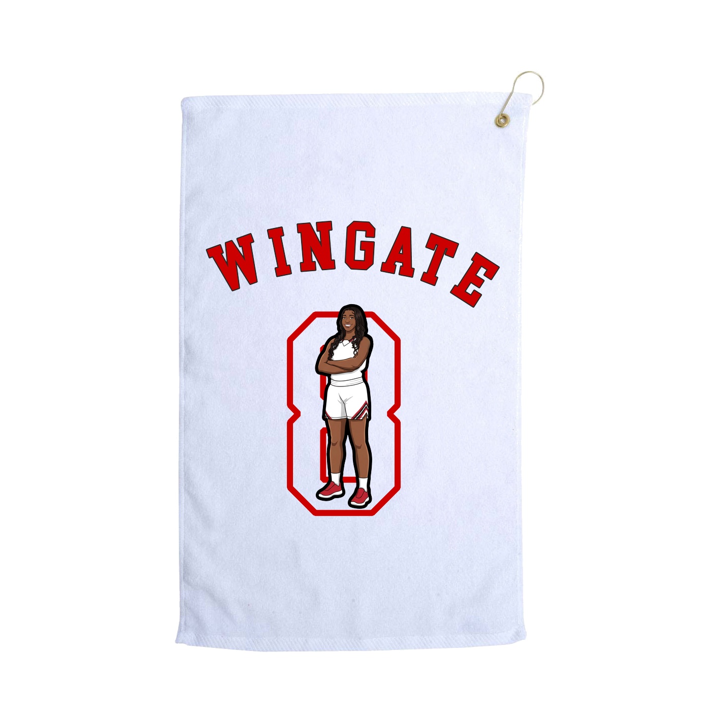 Golf Towel — Shirsey Arch in White