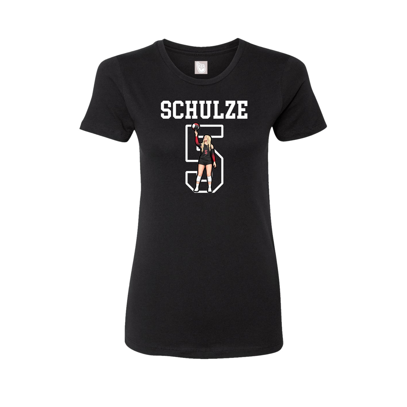 Fitted Women's Tee — Shirsey in Black