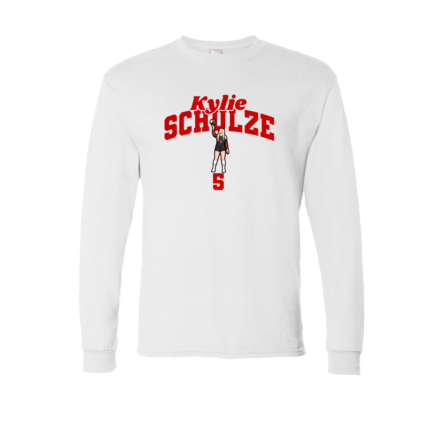 Long Sleeve Tee — Signature Arch in White