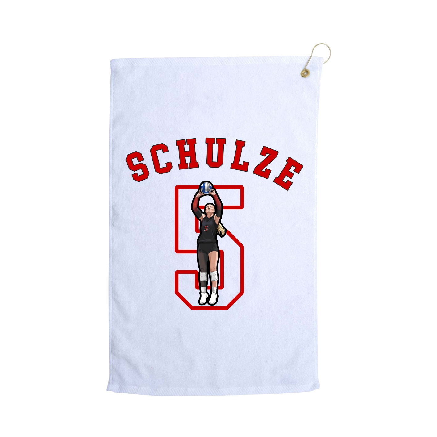 Golf Towel — Shirsey Arch in White