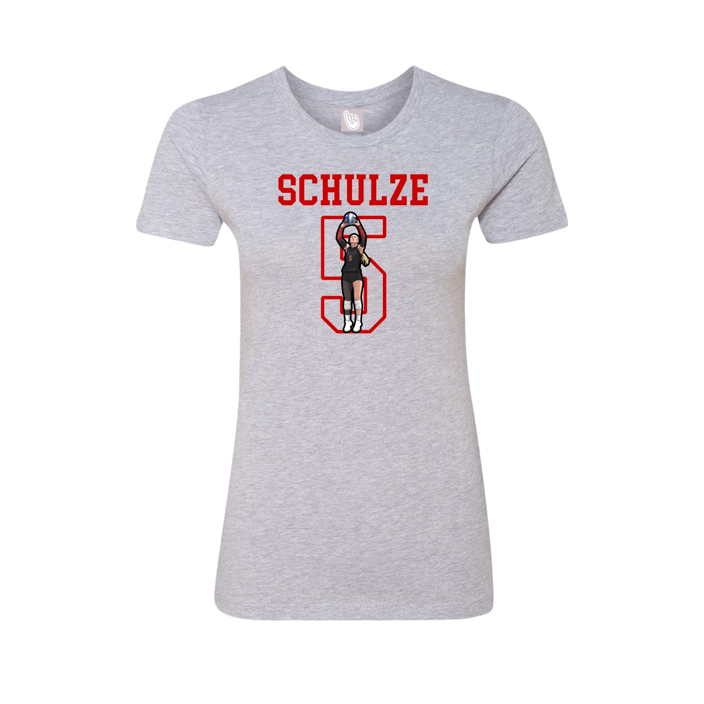 Fitted Women's Tee — Shirsey in Grey