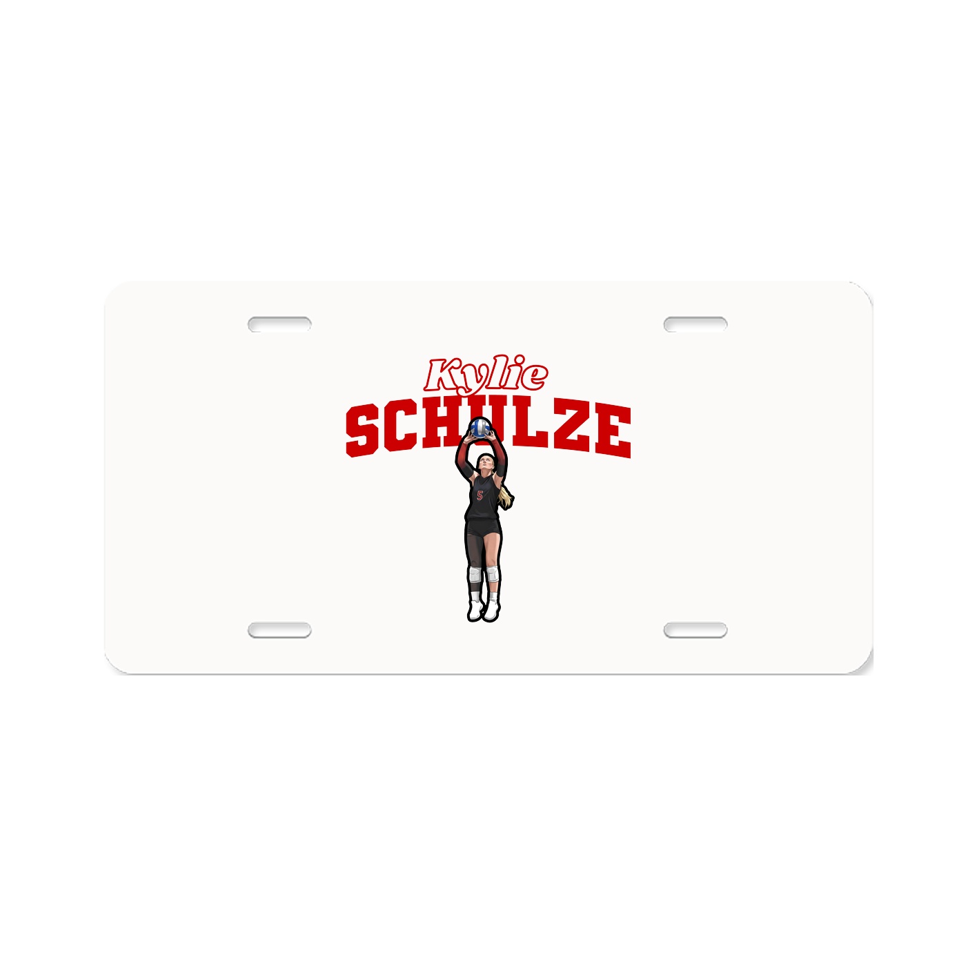 License Plate — Name Arch in Classic