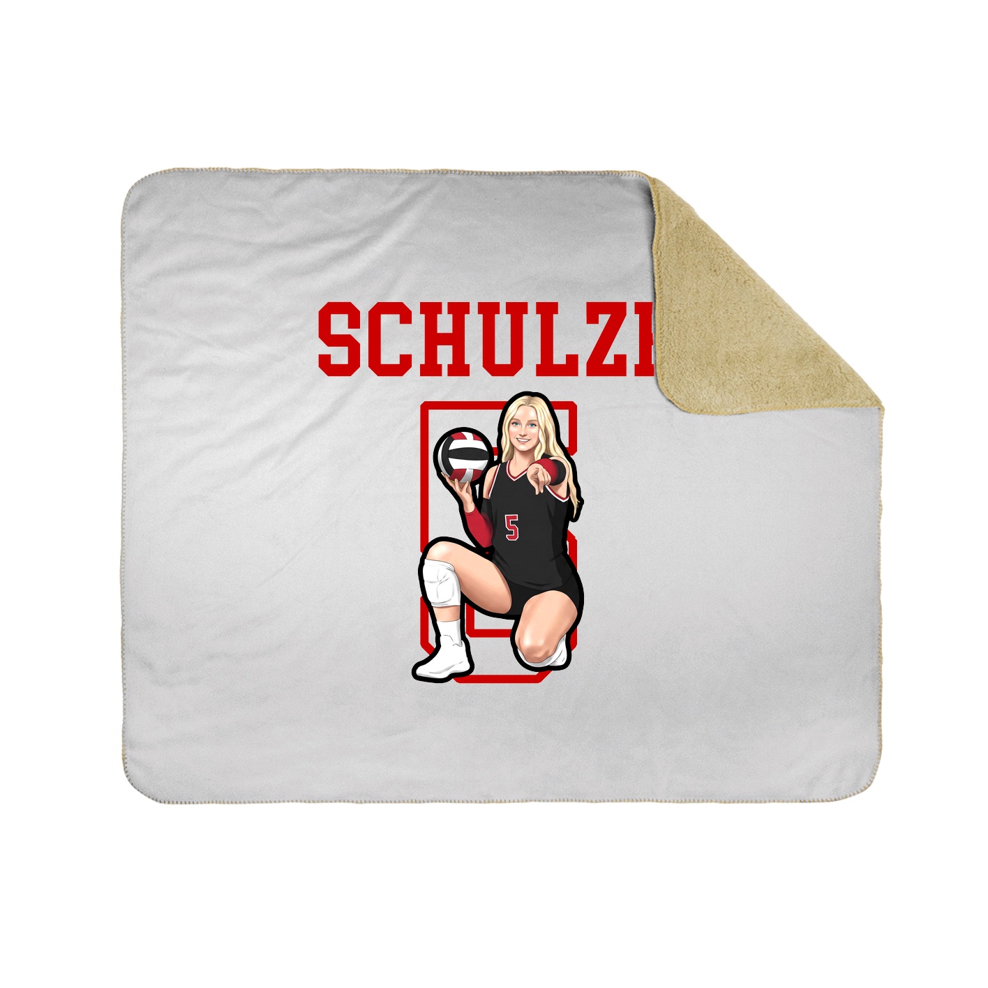 Throw Blanket — Shirsey in White