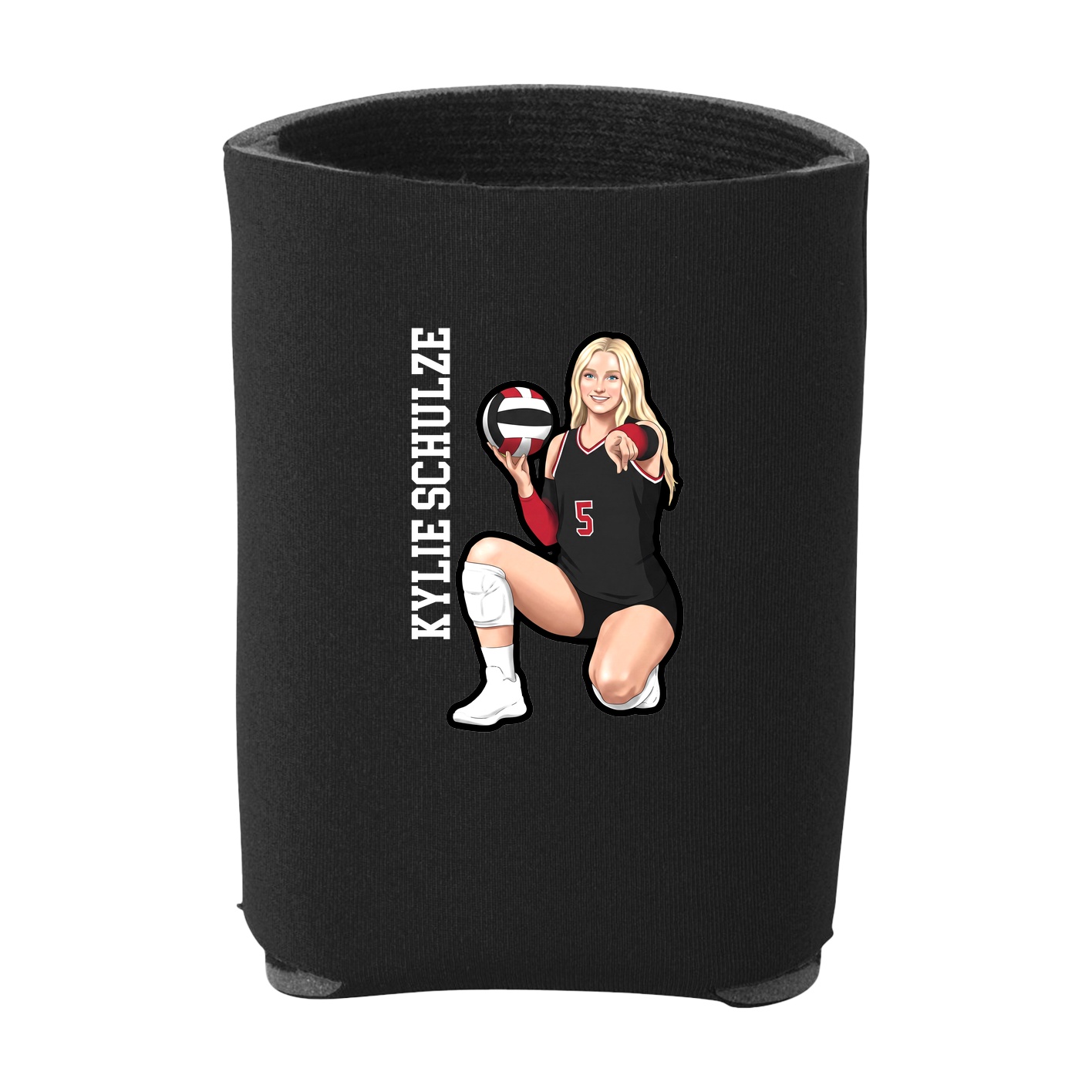 Can Holder — Name Vertical in Black