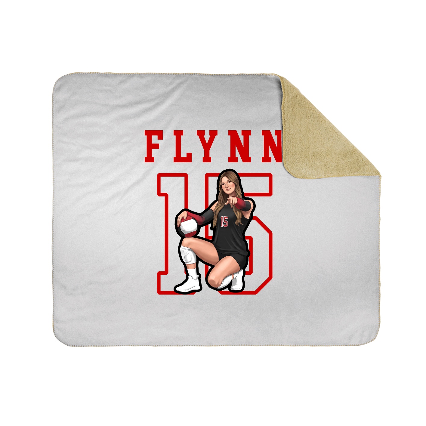 Throw Blanket — Shirsey in White