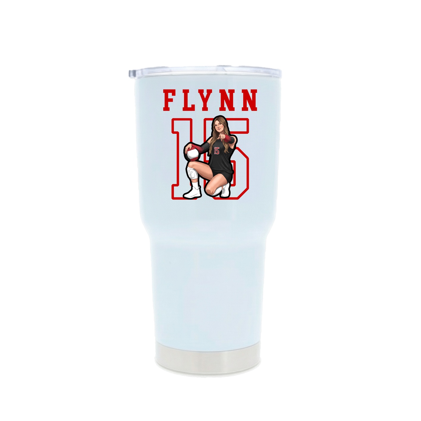 30oz Stainless Steel Tumbler — Shirsey in White