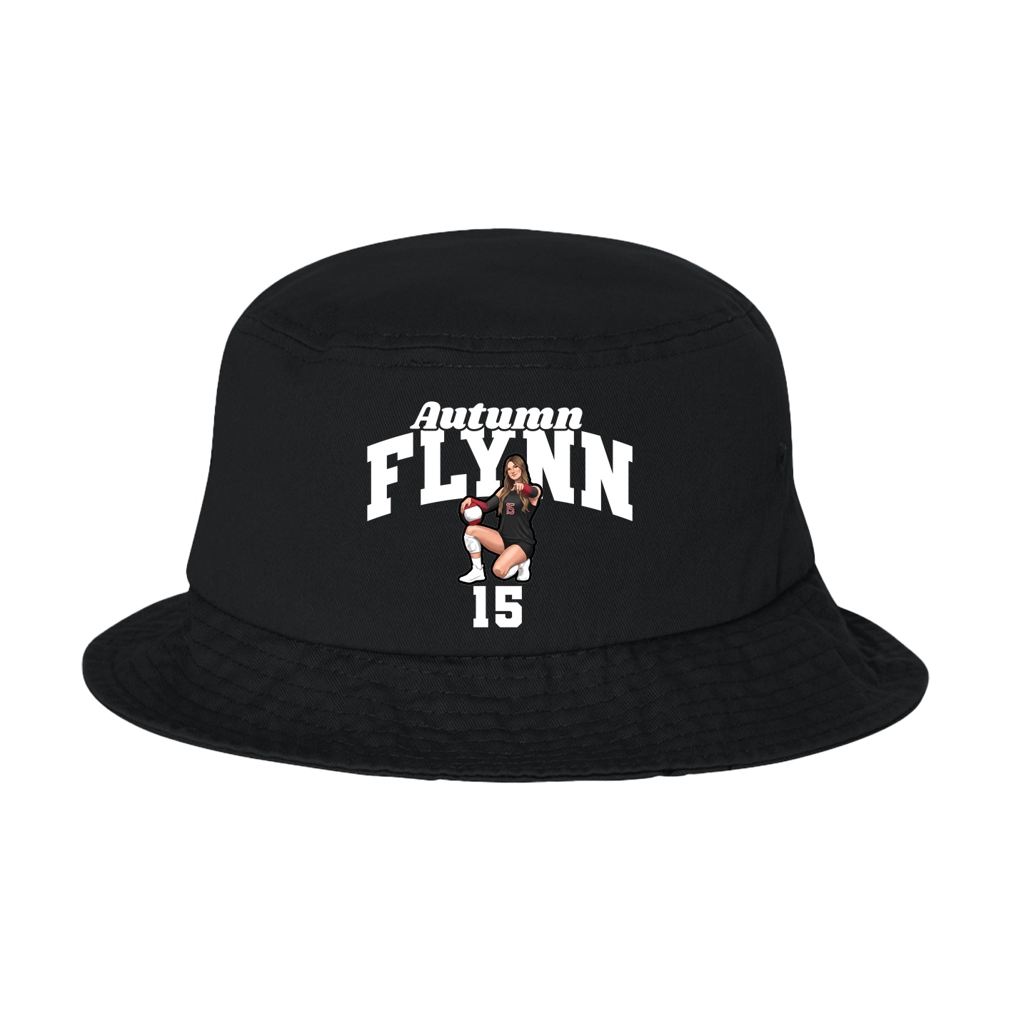 Bucket Cap — Signature Arch in Black