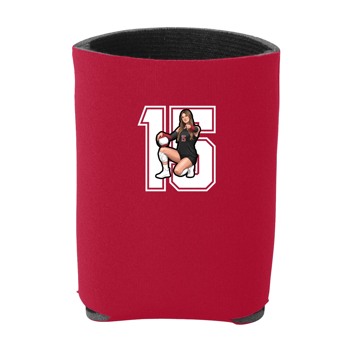 Can Holder — Number in Red