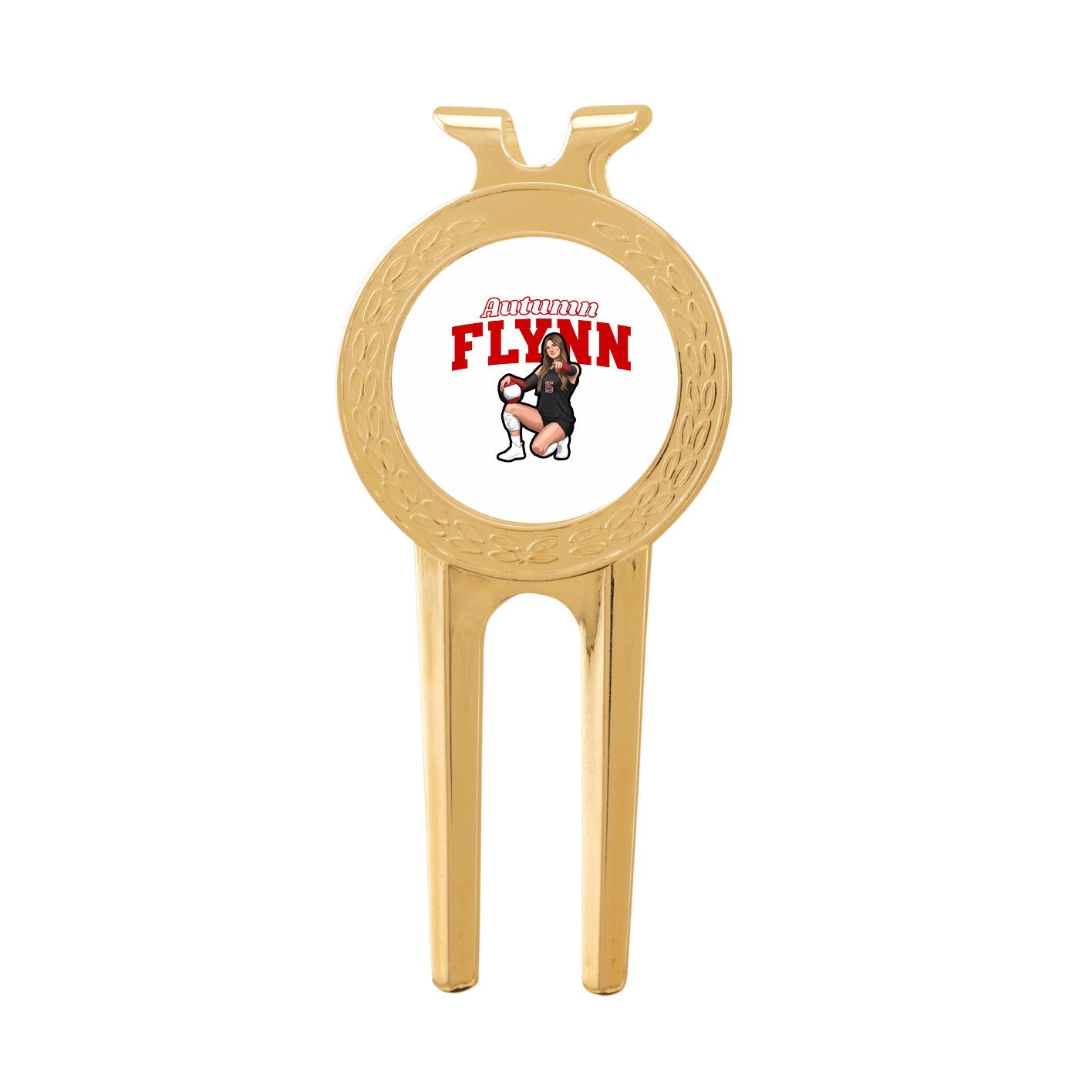 Divot Tool with Ball Marker — Name Arch in Classic