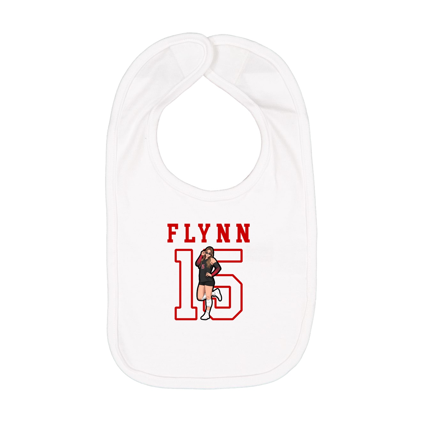 Infant Bib — Shirsey in White