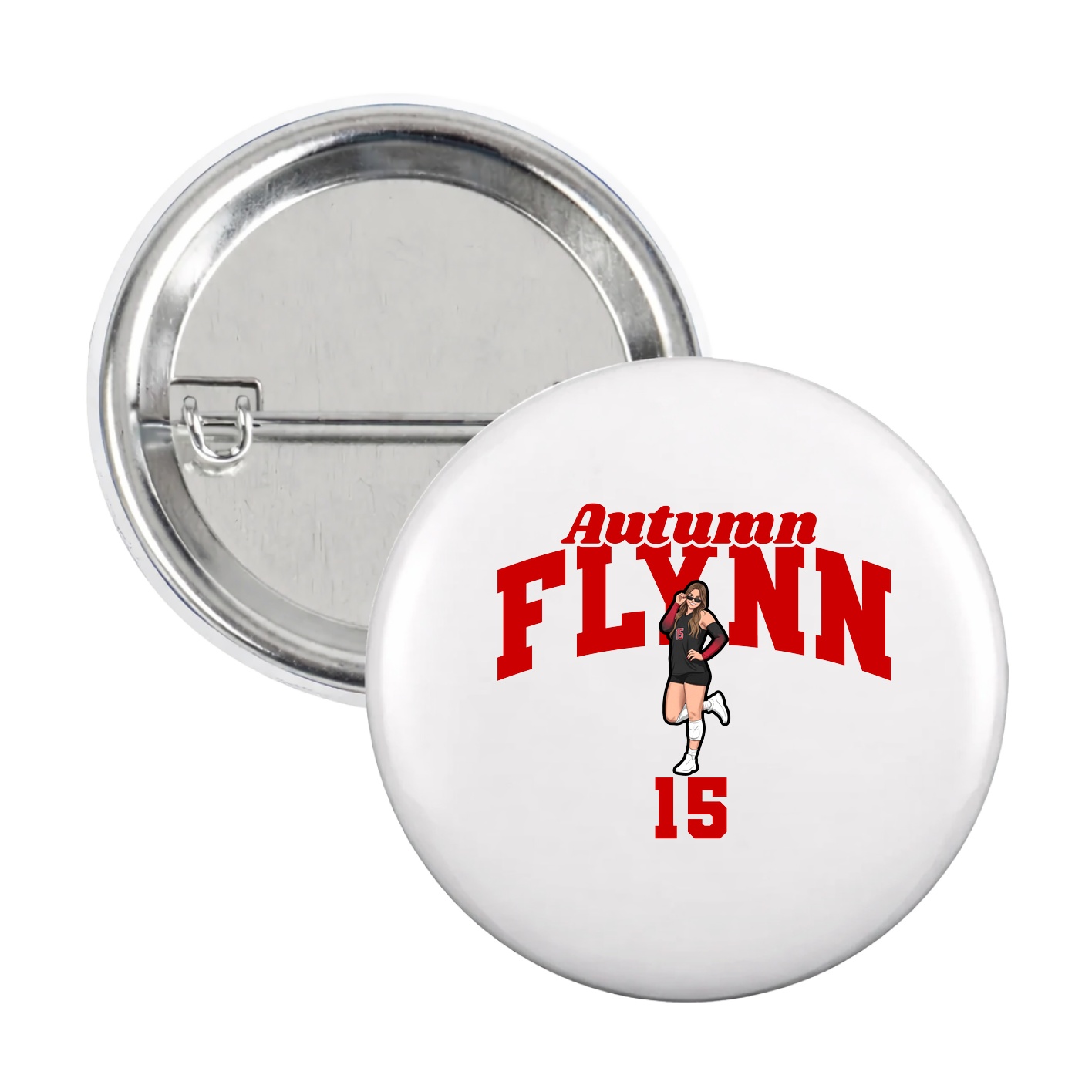 Game Day Button — Signature Arch in White