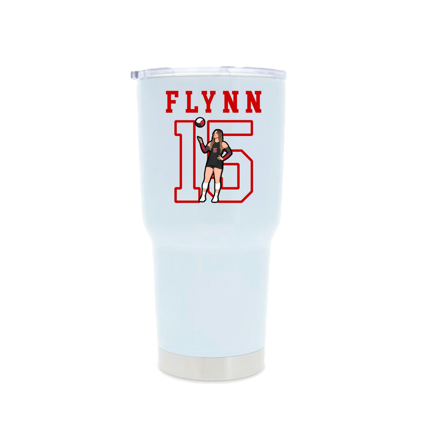 30oz Stainless Steel Tumbler — Shirsey in White