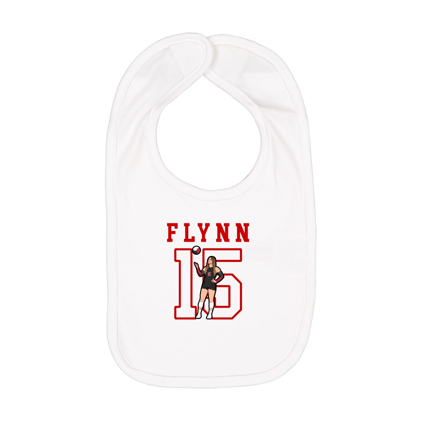 Infant Bib — Shirsey in White