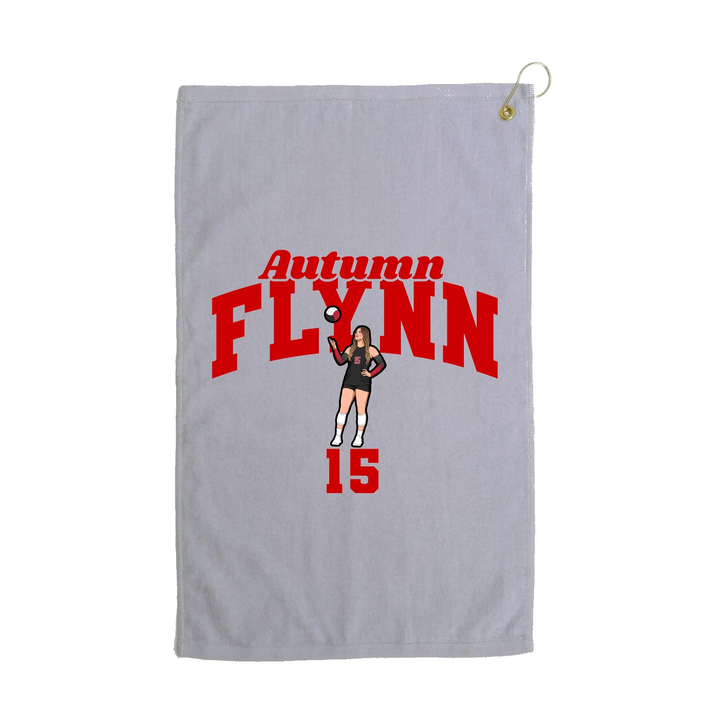 Golf Towel — Signature Arch in Grey