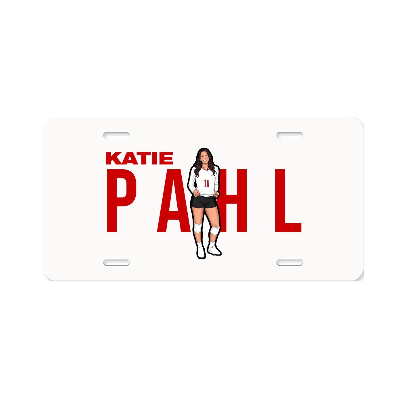 License Plate — Player Name in Classic