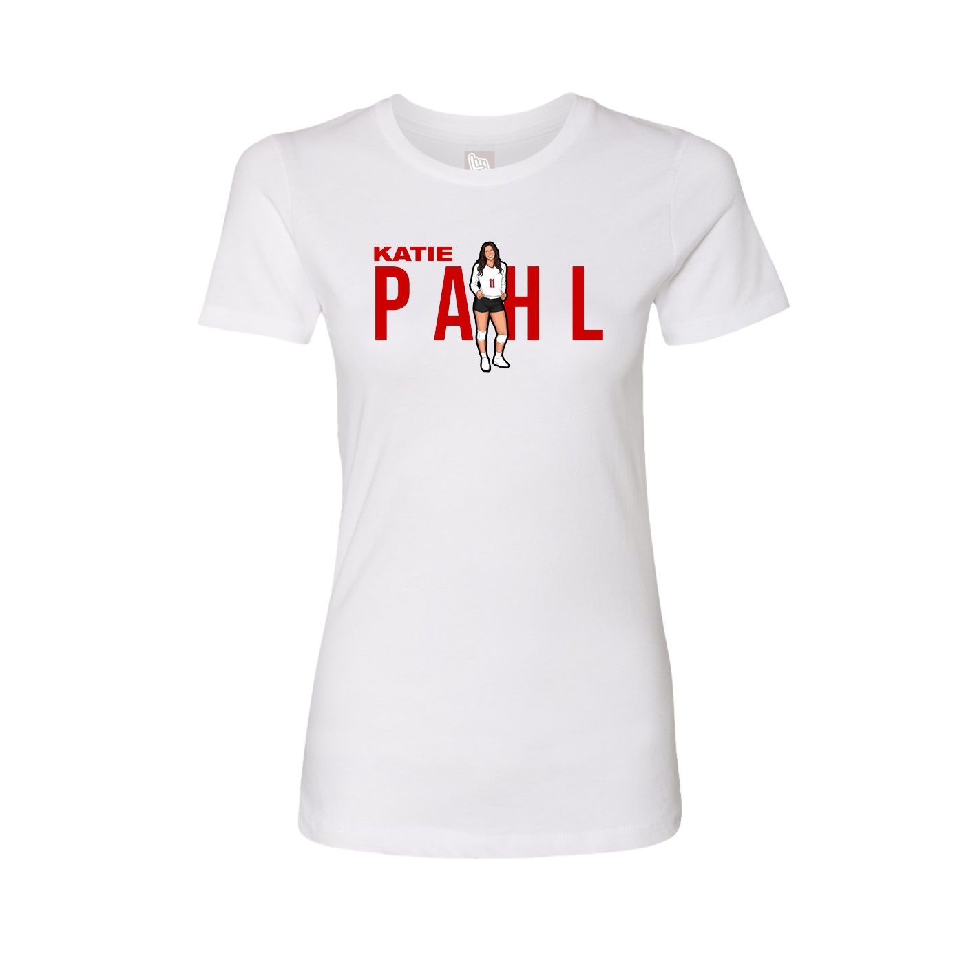 Womens Tee — Player Name in White