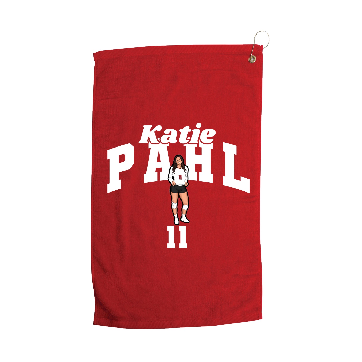Golf Towel — Signature Arch in Red