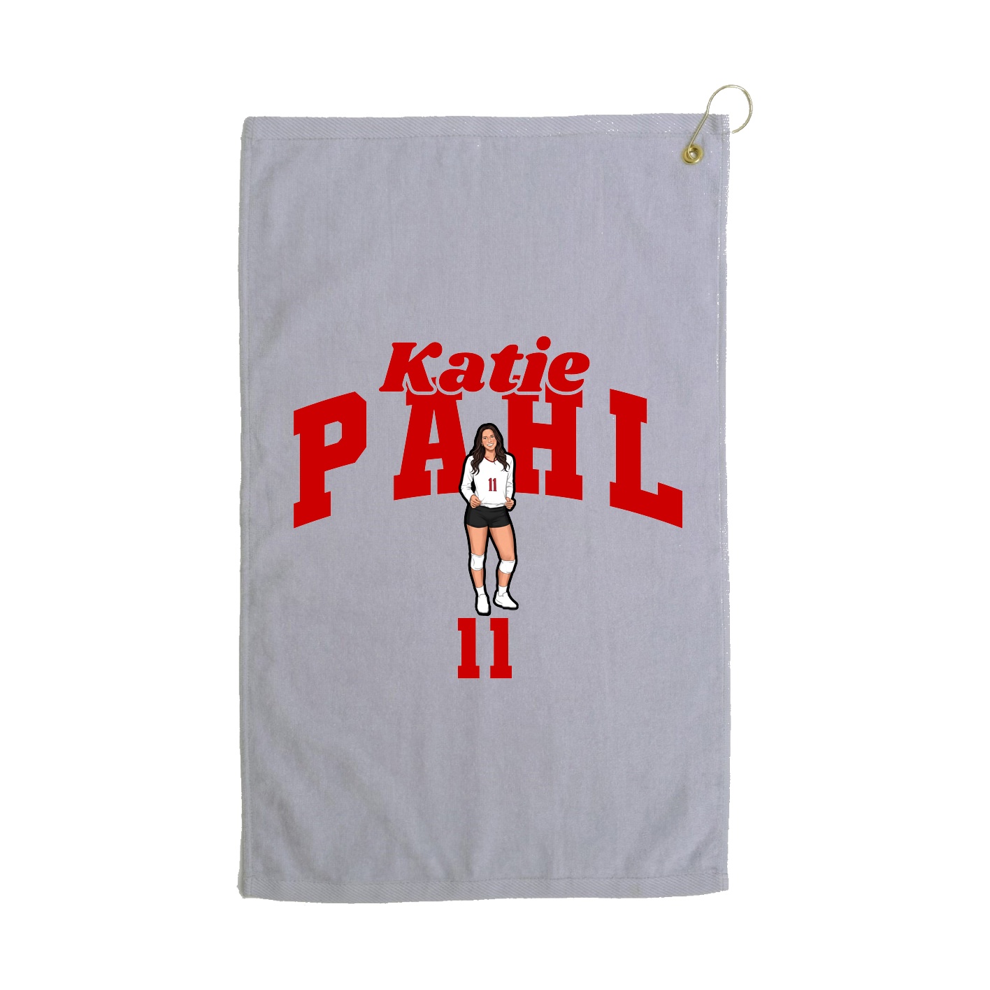 Golf Towel — Signature Arch in Grey