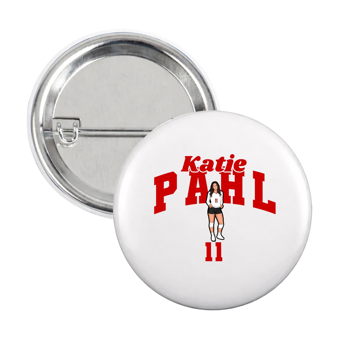 Game Day Button — Signature Arch in White