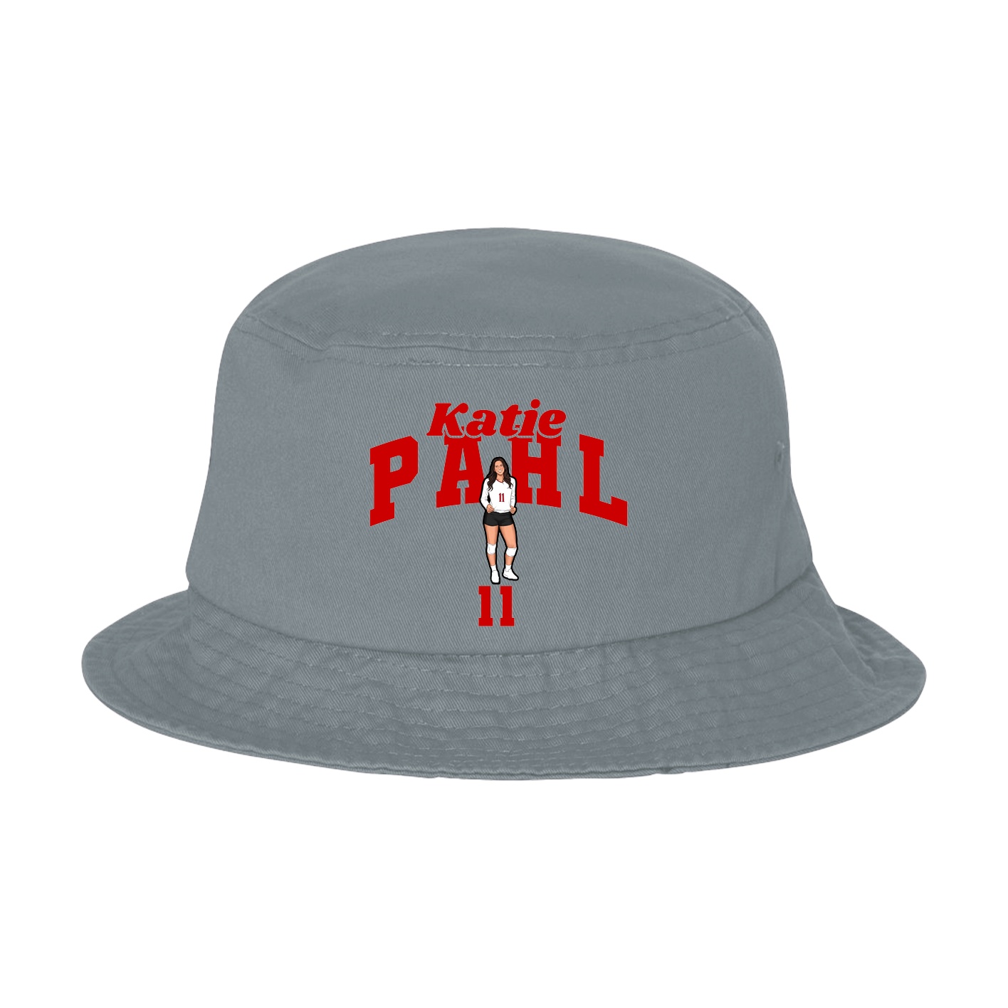 Bucket Cap — Signature Arch in Grey