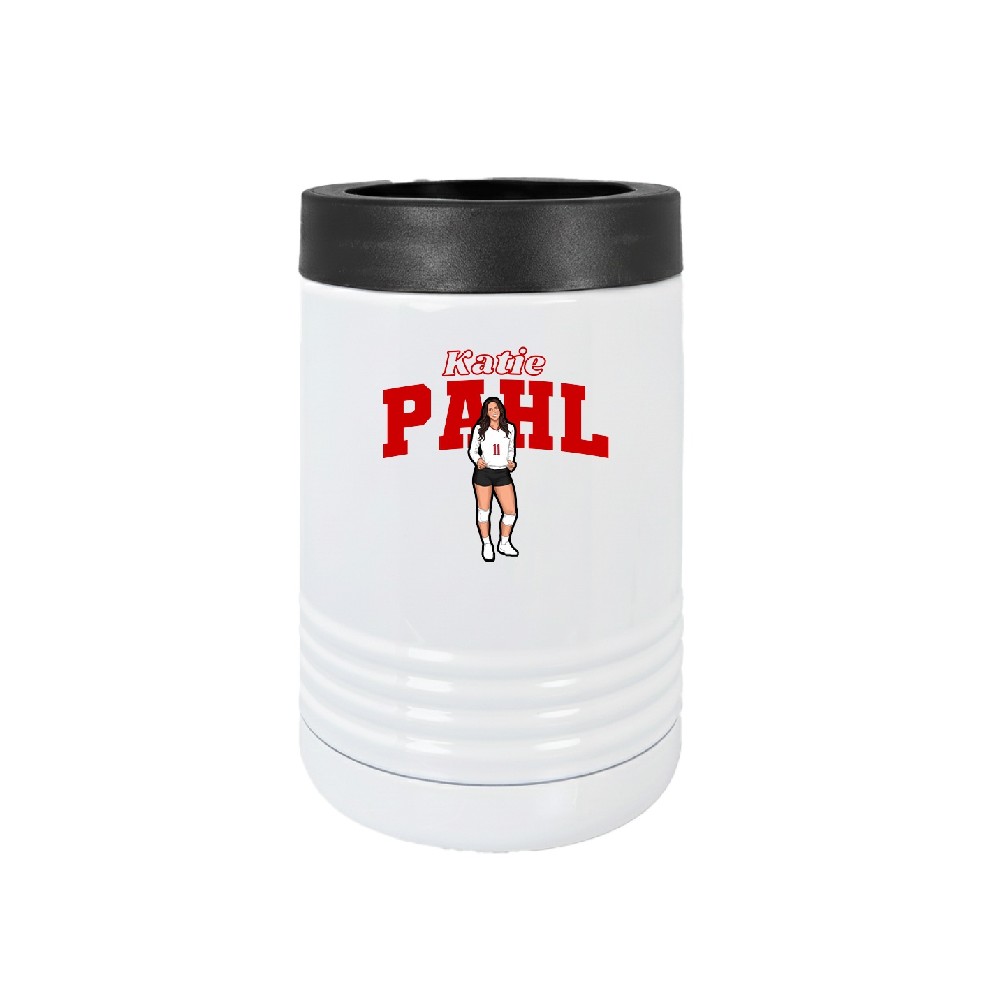 Beverage Holder — Name Arch in White